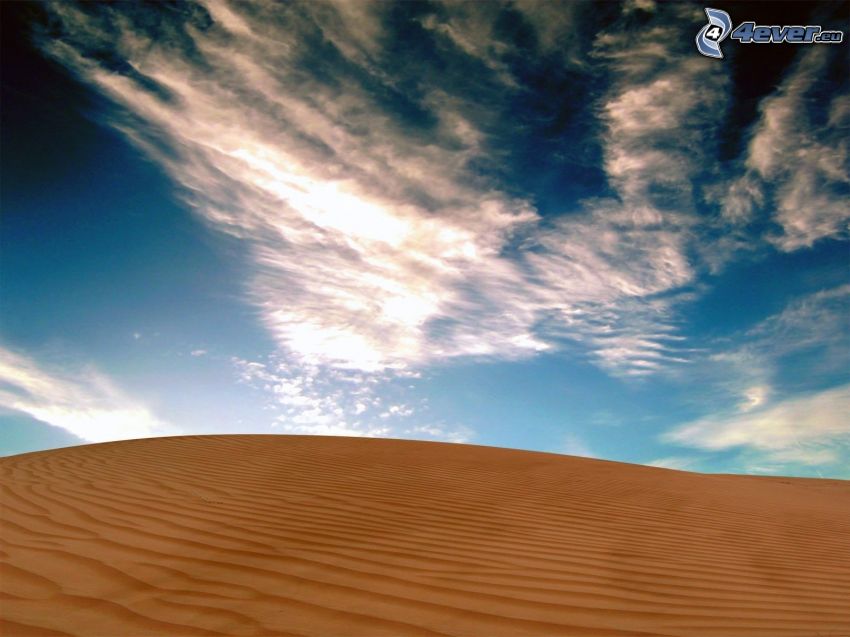desierto, nubes