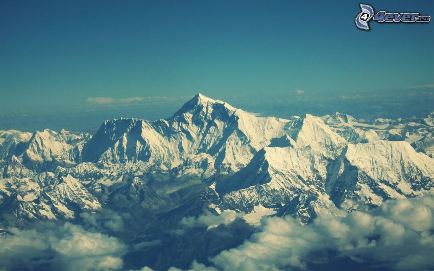 Monte Everest, montañas nevadas