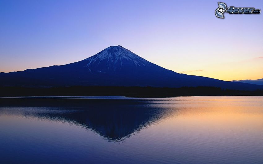 monte Fuji, lago