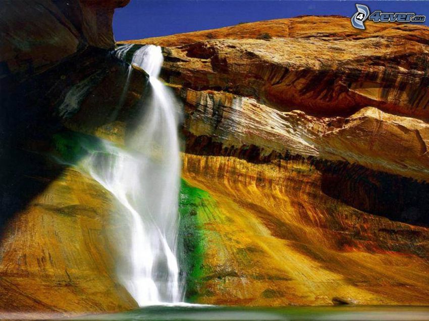 cascada, Turquía, rocas