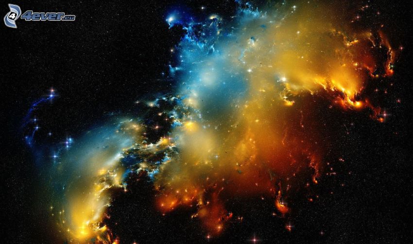 Color de Nebula, cielo estrellado