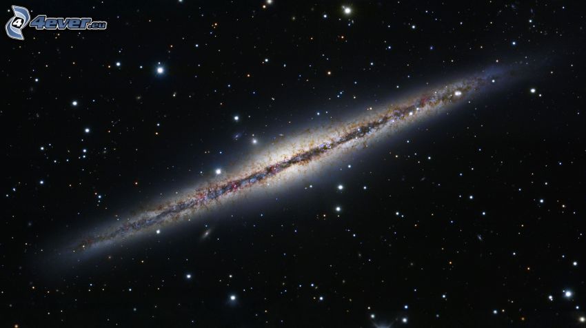 NGC 891, galaxia, estrellas