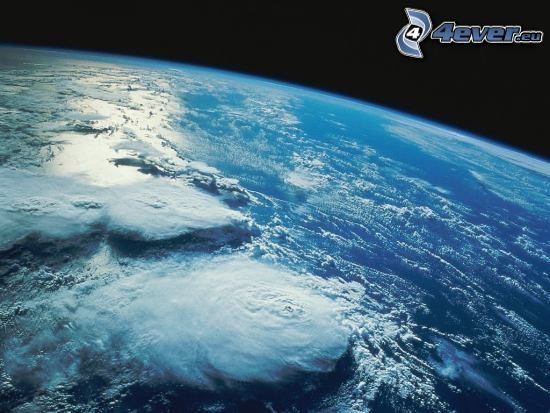 nubosidad, atmósfera, Tierra, vista desde el espacio