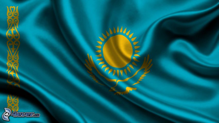 bandera de Kazajistán