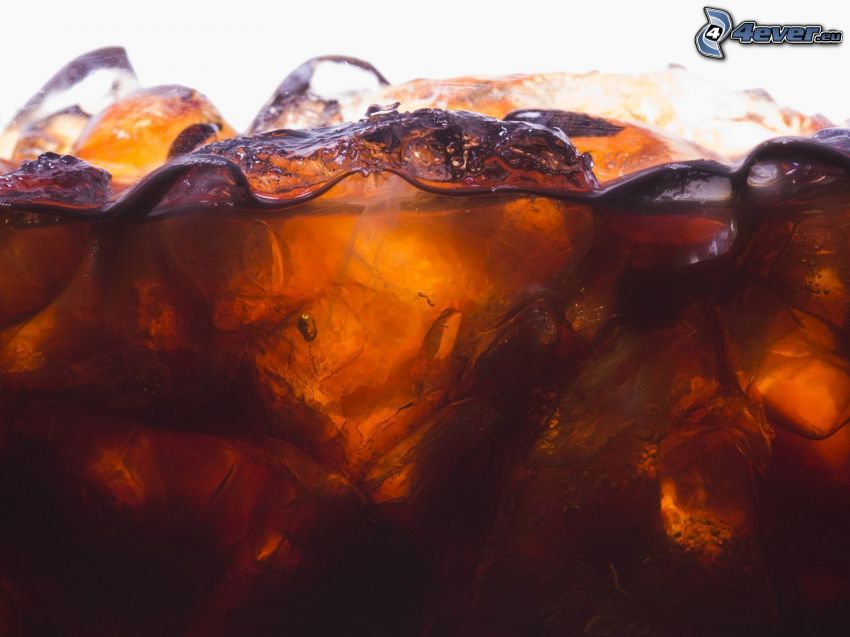 Coca Cola con hielo
