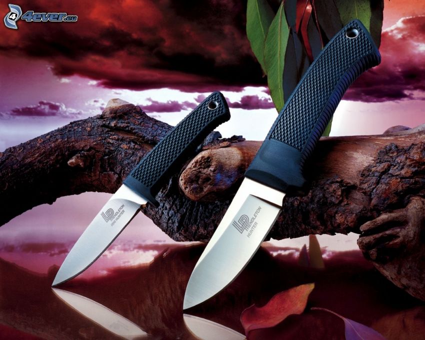 cuchillos, madera