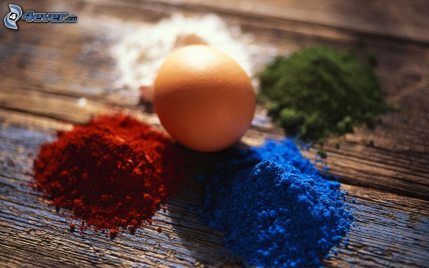 huevo, colores