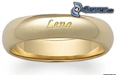 Lena, anillo, oro