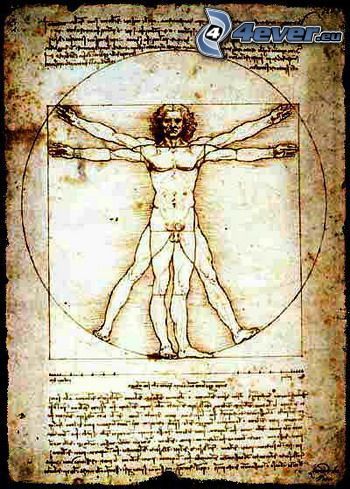 Leonardo da Vinci, Hombre de Vitruvio