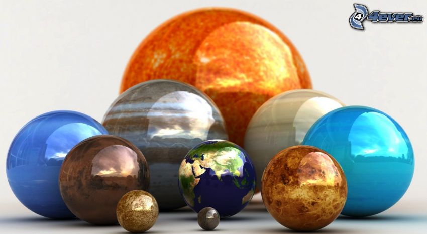 planetas, bolas