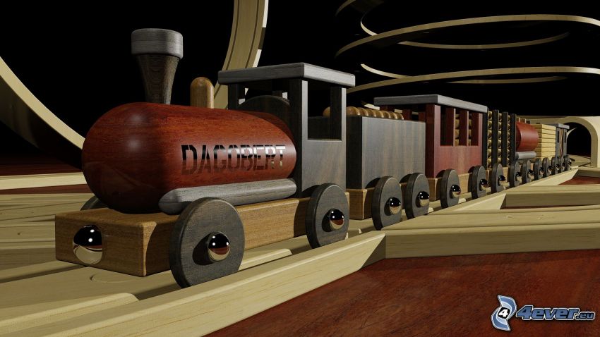 tren de madera