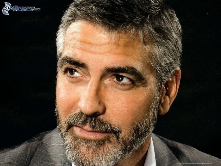 George Clooney, bigote