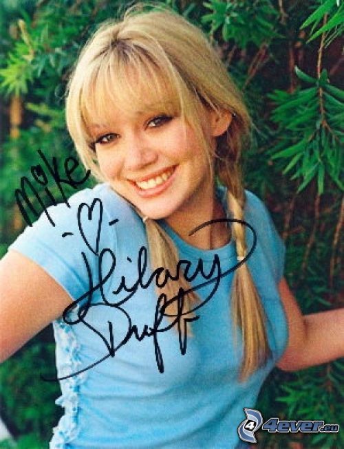 Hilary Duff, cantante, actriz