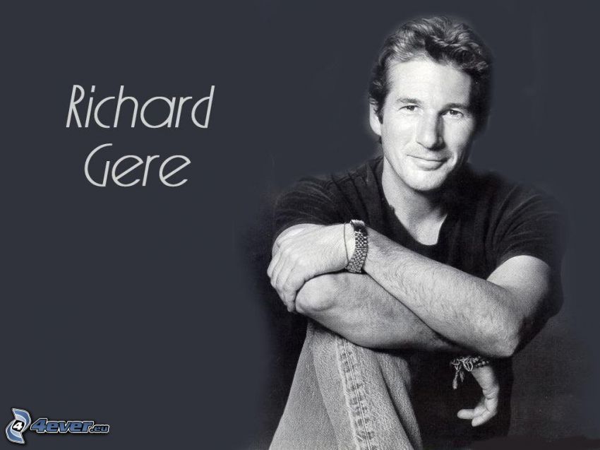Richard Gere, blanco y negro