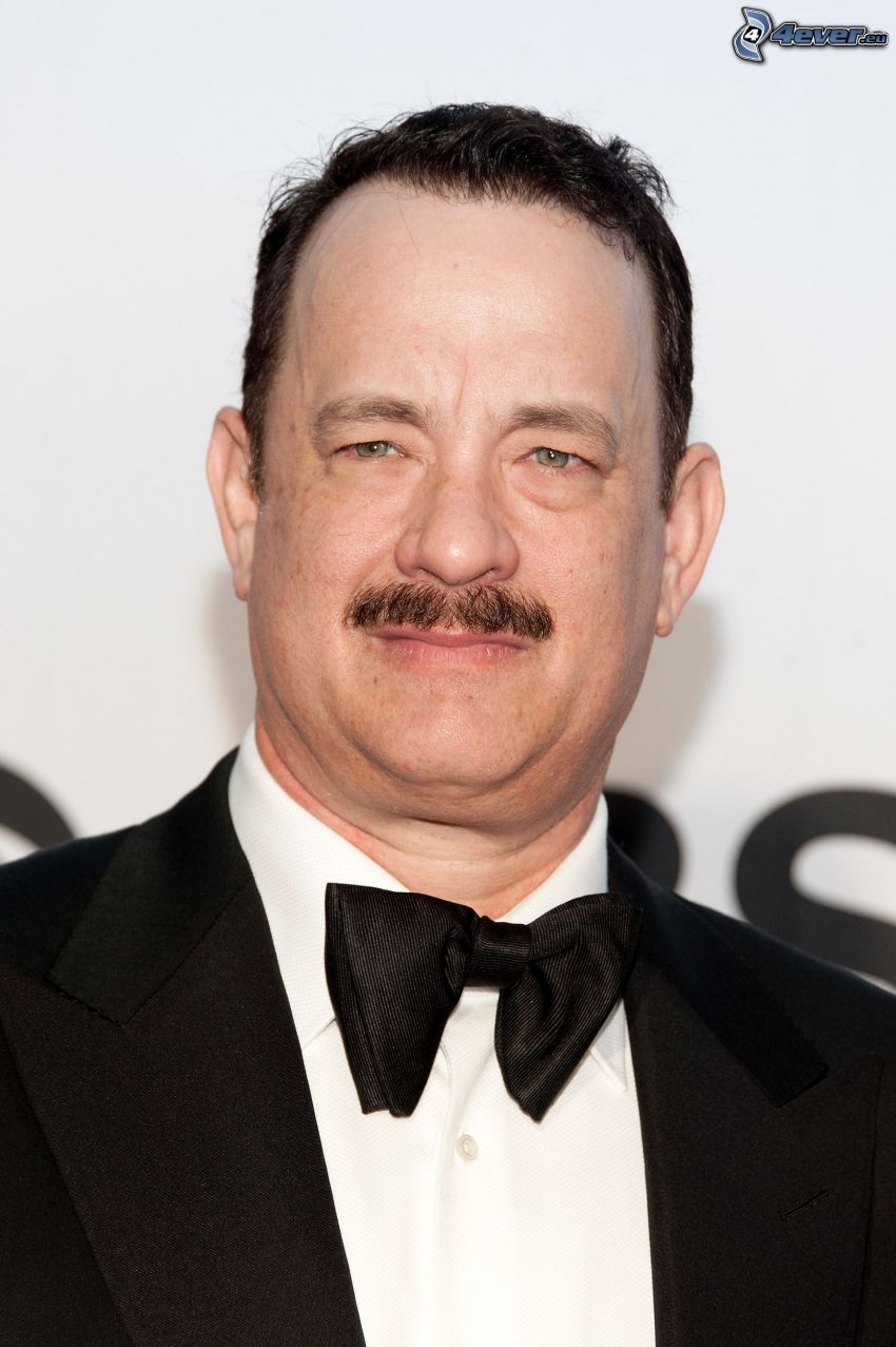 Tom Hanks, hombre en traje, corbata de lazo