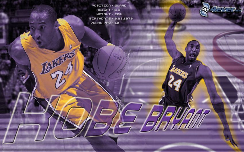 Kobe Bryant, LA Lakers, NBA, el baloncestista, baloncesto, hombre