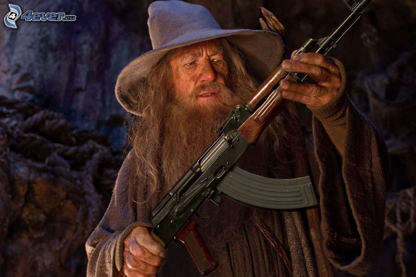hombre con arma, Kalashnikov