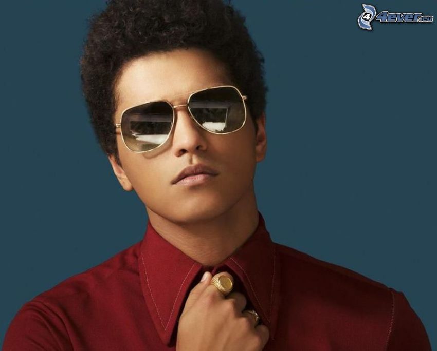 Bruno Mars, cantante, gafas de sol