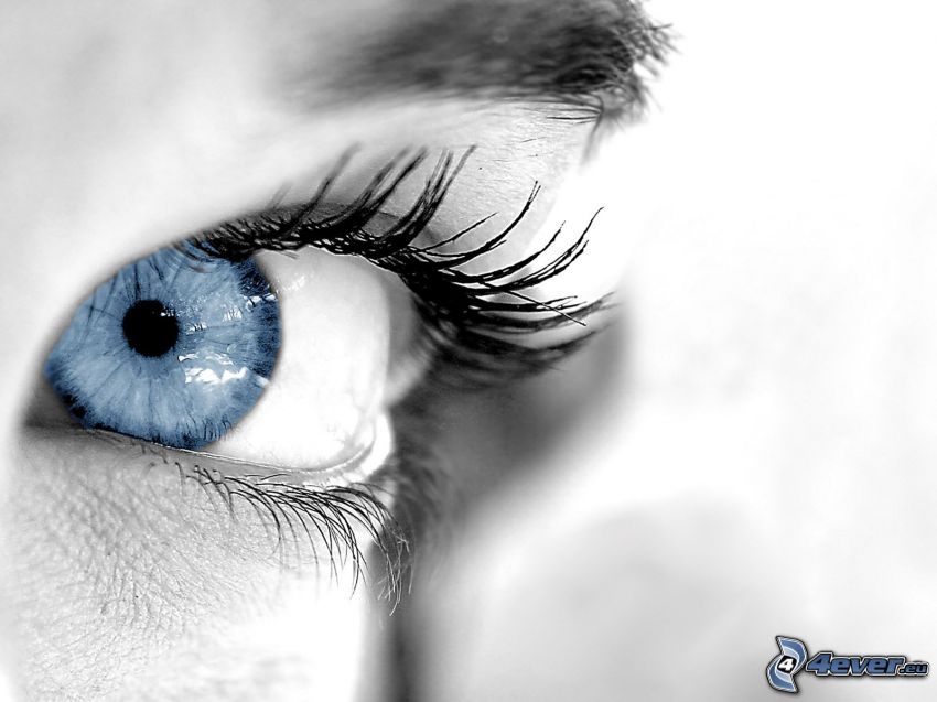 ojo azul