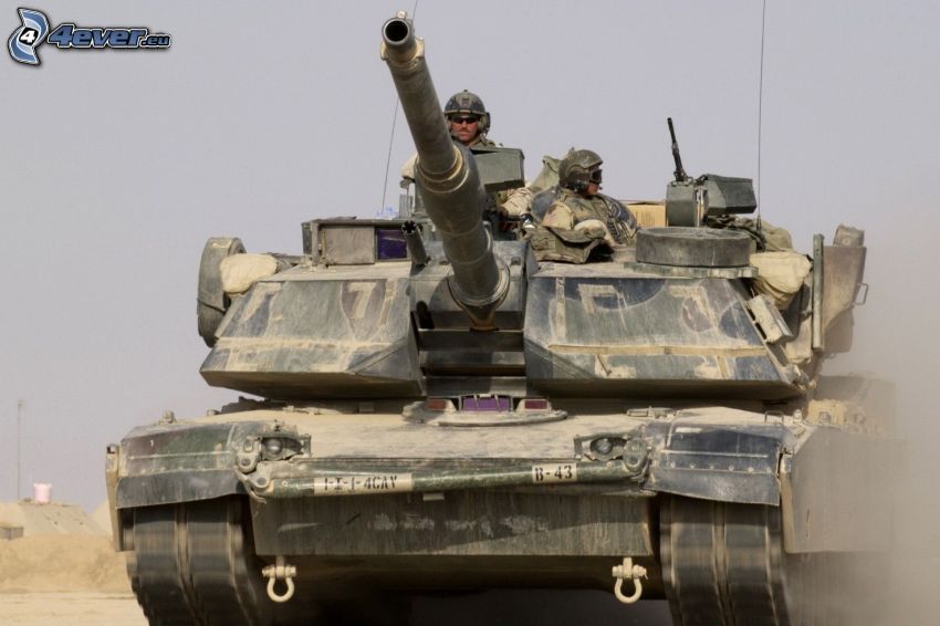 M1 Abrams, tanque, soldados