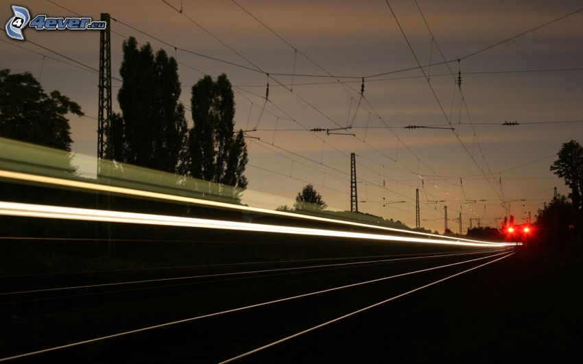 ferrocarril, luces