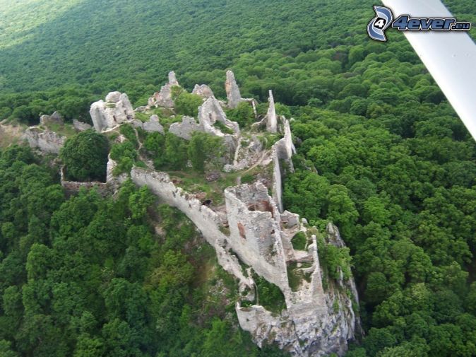 Animal Instinct Gymes-chateau,-ruines,-foret,-vue-aerienne-143664