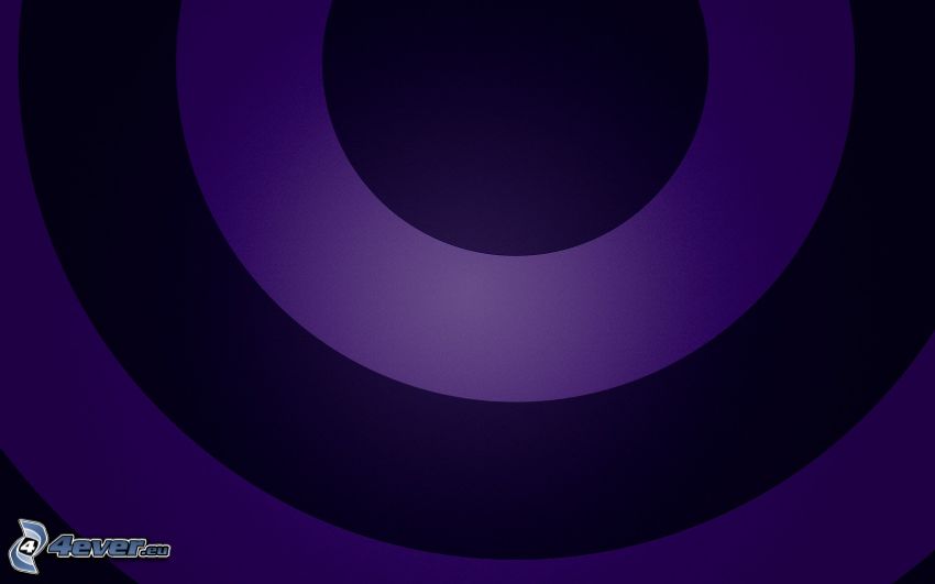 cercles, le fond violet
