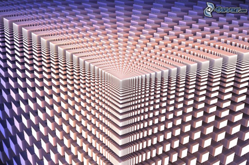 fractal, cubes