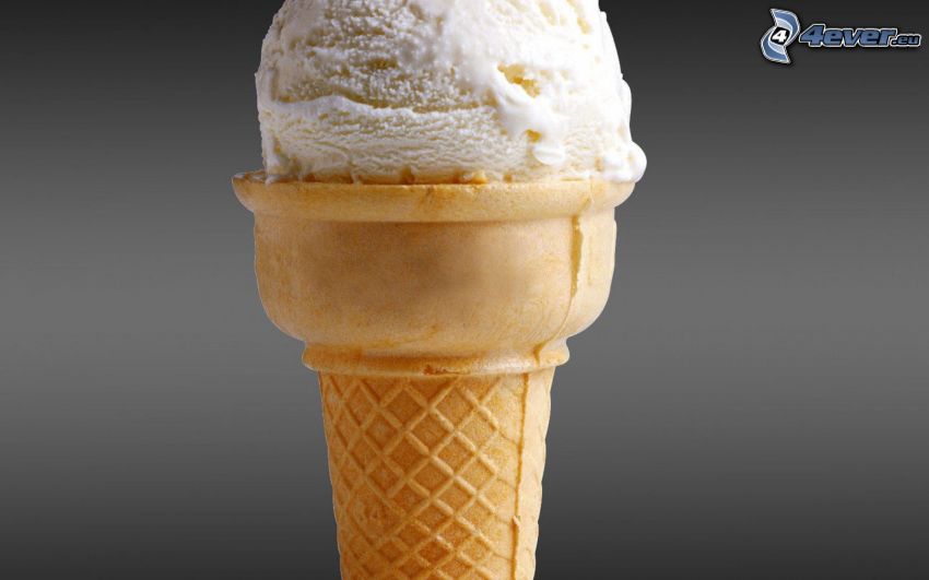 crème glacée, cône