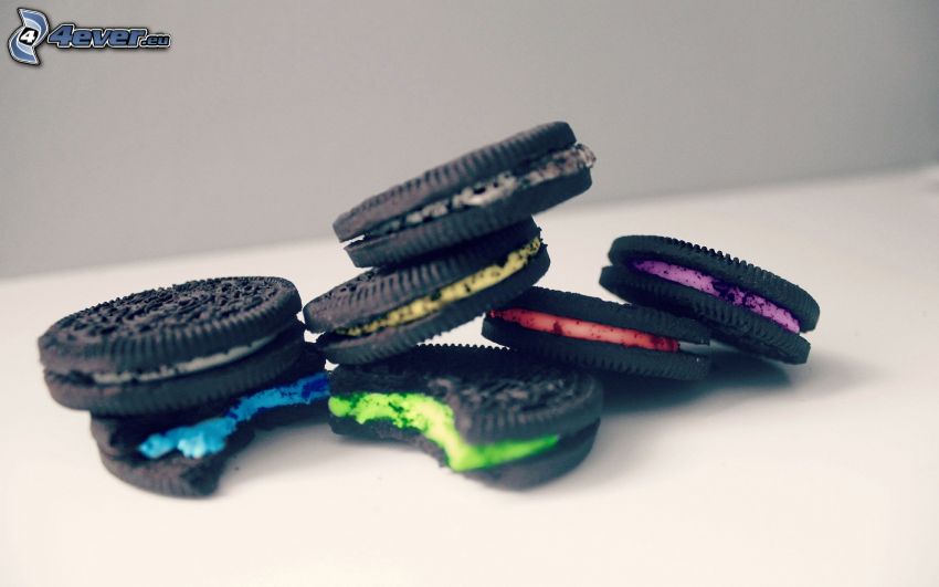 Oreo, biscuits, couleurs