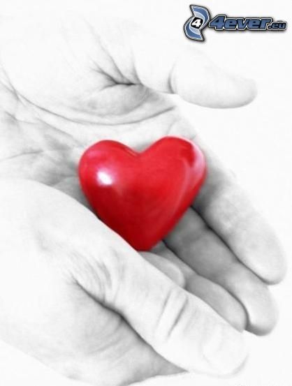 cœur dans les mains