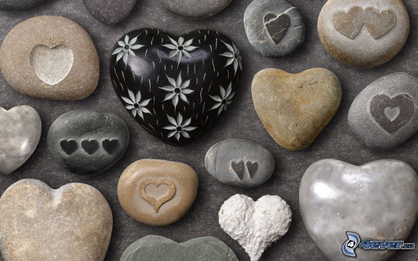 cœurs, cœur de pierre, pierres