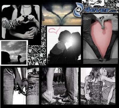 collage dans l'amour