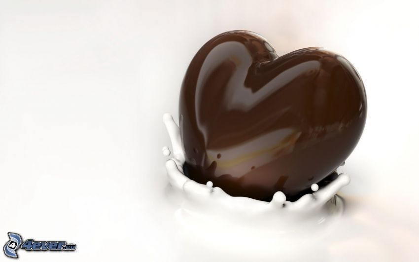 le cœur au chocolat