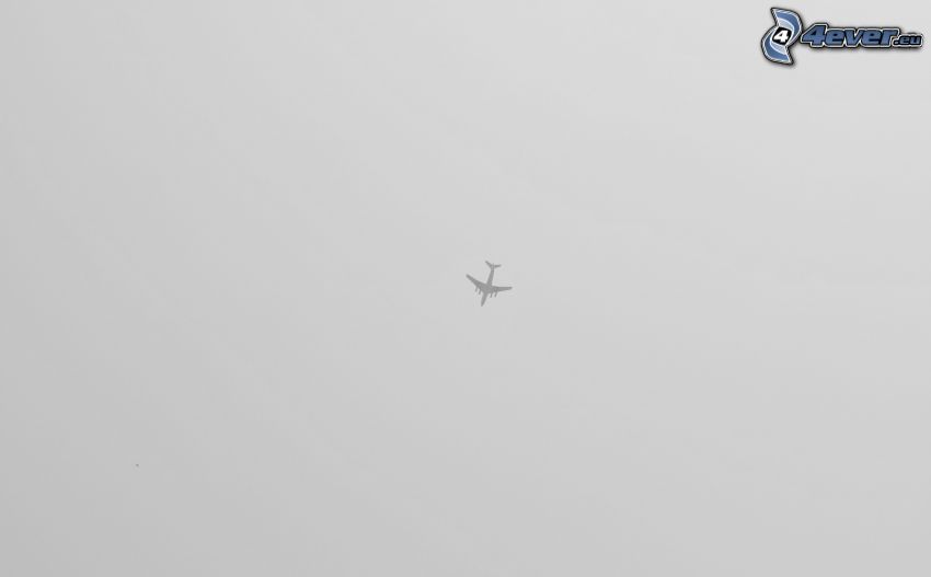 silhouette de l'avion