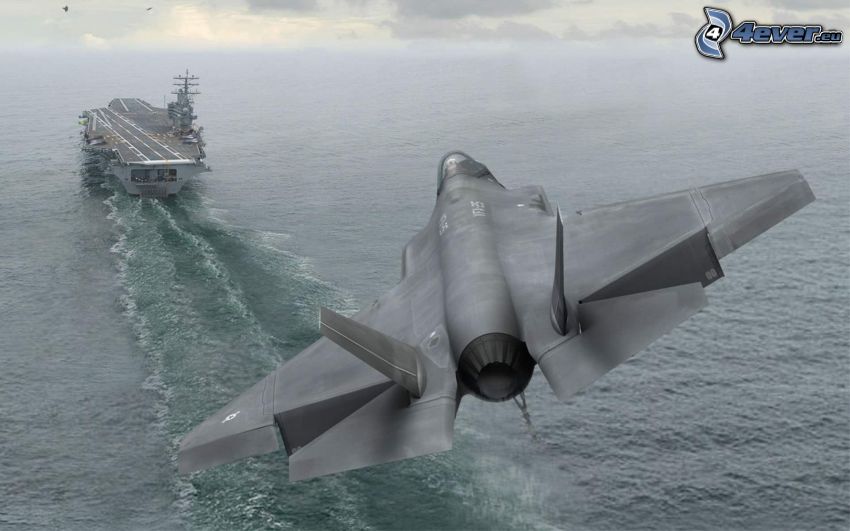 F-35 Lightning II, porte-avions, mer