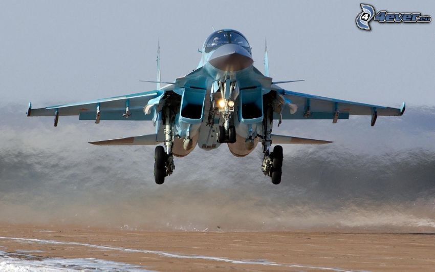 Sukhoi Su-34, décollage