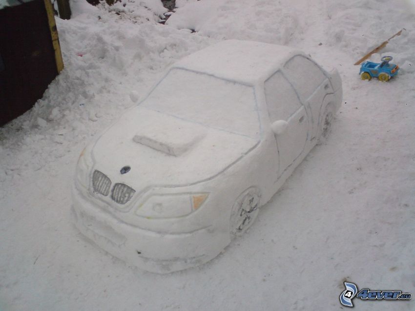 BMW, neige
