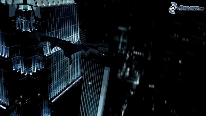 Batman, ville dans la nuit