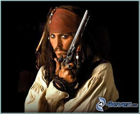 Jack Sparrow, pirate, Johnny Depp