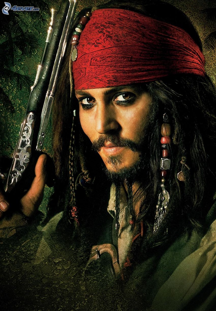 Jack Sparrow, Pirates des Caraïbes, Johnny Depp