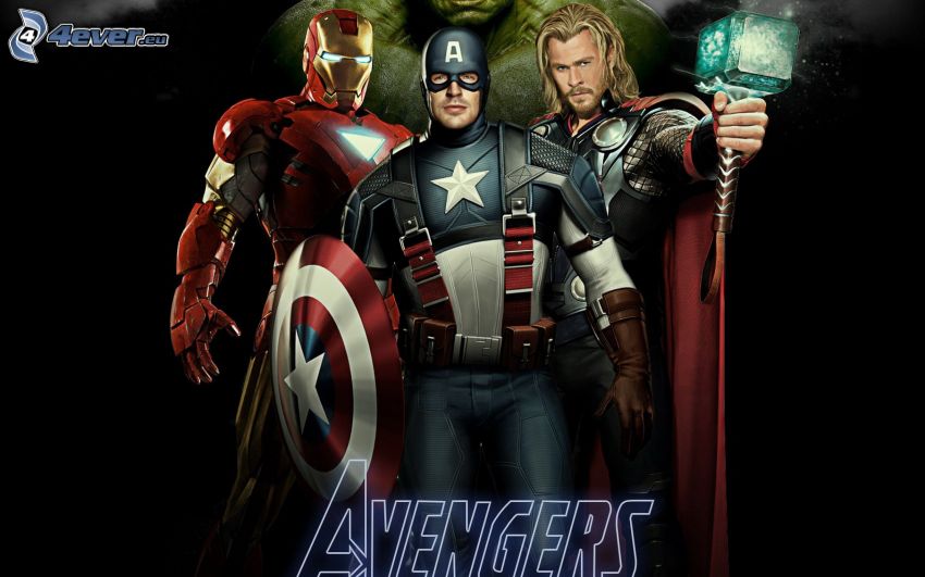The Avengers, Iron Man, Captain America, Thor
