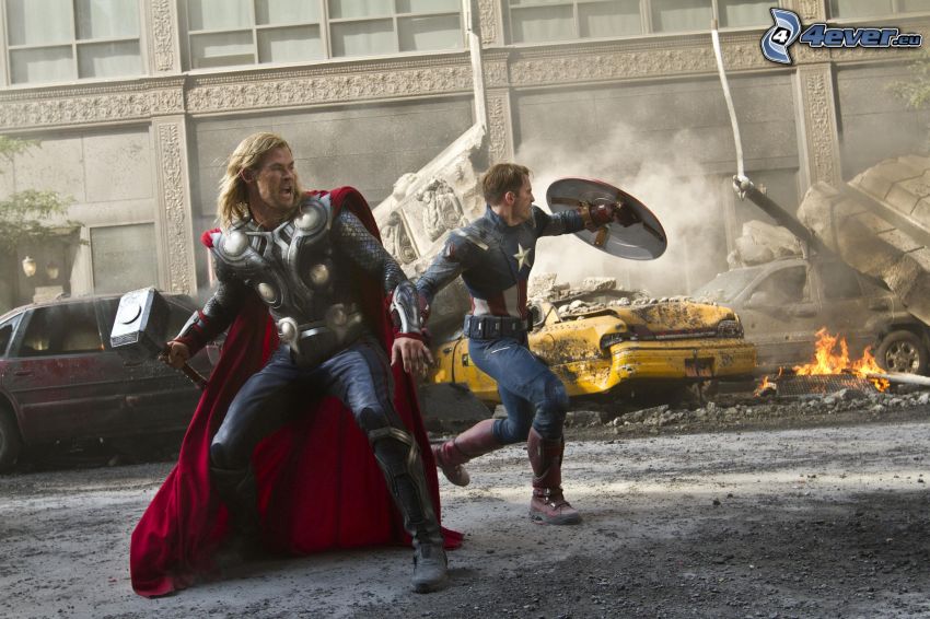 The Avengers, Thor, Captain America