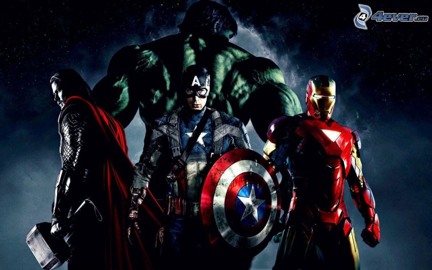 The Avengers, Thor, Hulk, Captain America, Iron Man
