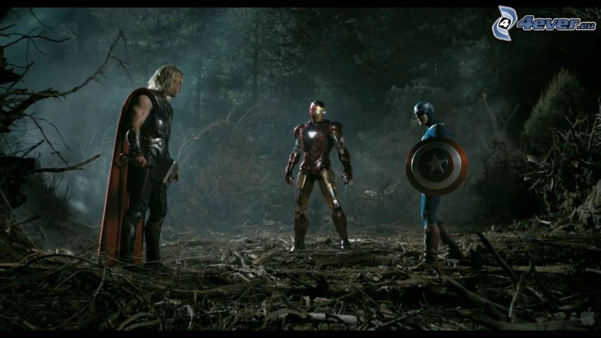 The Avengers, Thor, Iron Man, Captain America