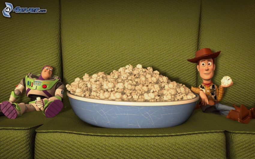 Toy Story 3, pop-corn