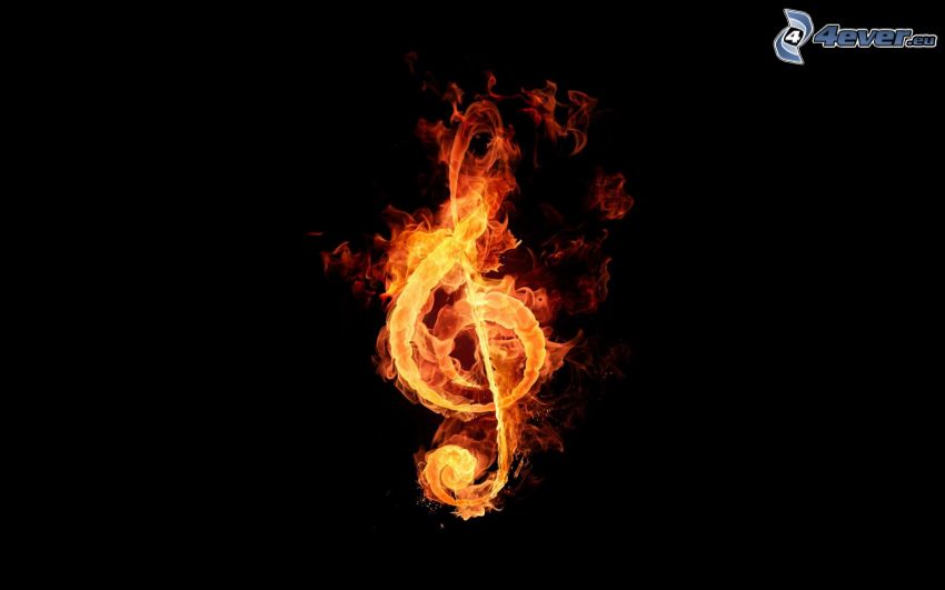 clef, flamme