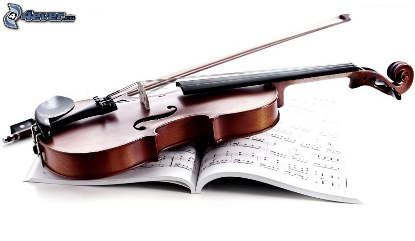 violon, notes