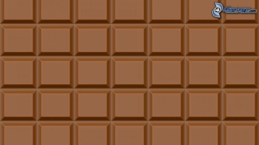 chocolat, fond brun