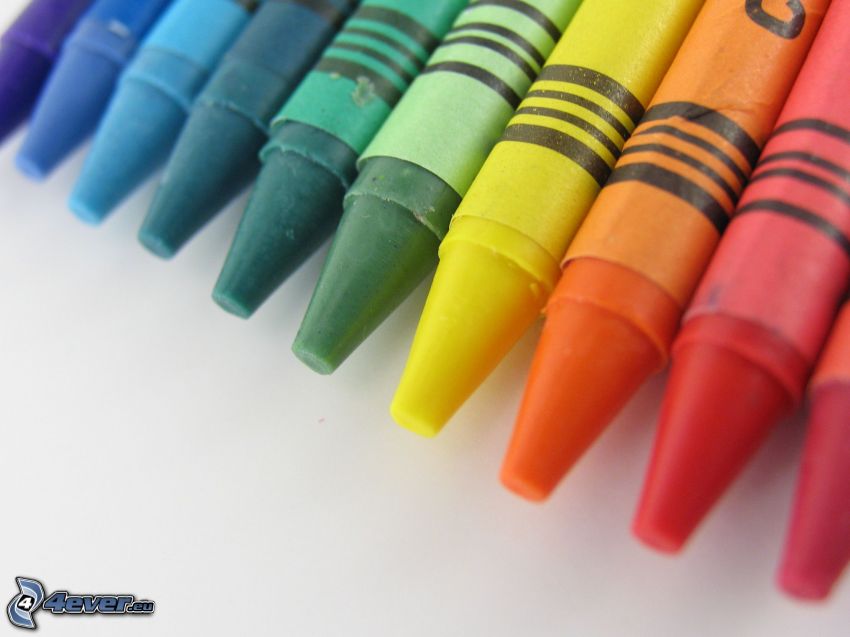 crayons, couleurs